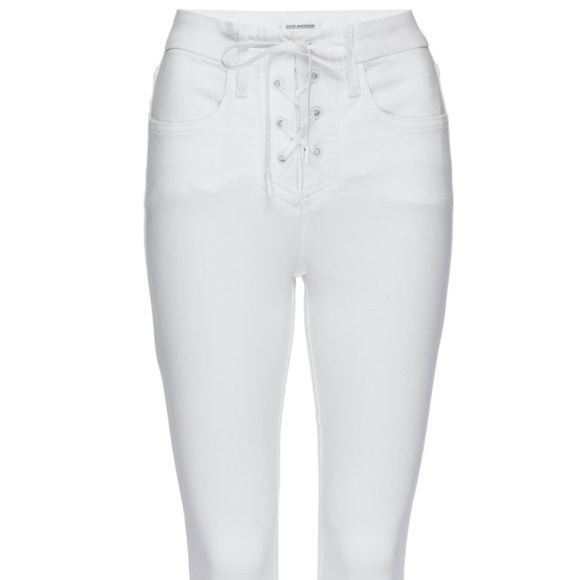 NWT Good American Good Waist Crop Lace‎ Up Jeans Size 22 - Picture 2 of 12